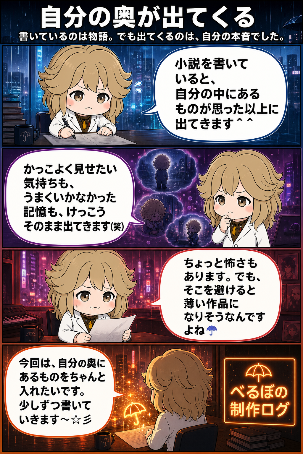 自分の奥が出てくる