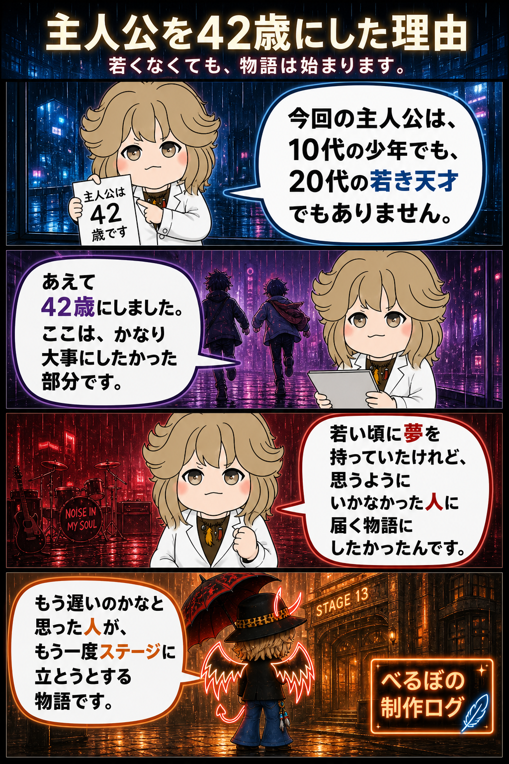 主人公を42歳にした理由
