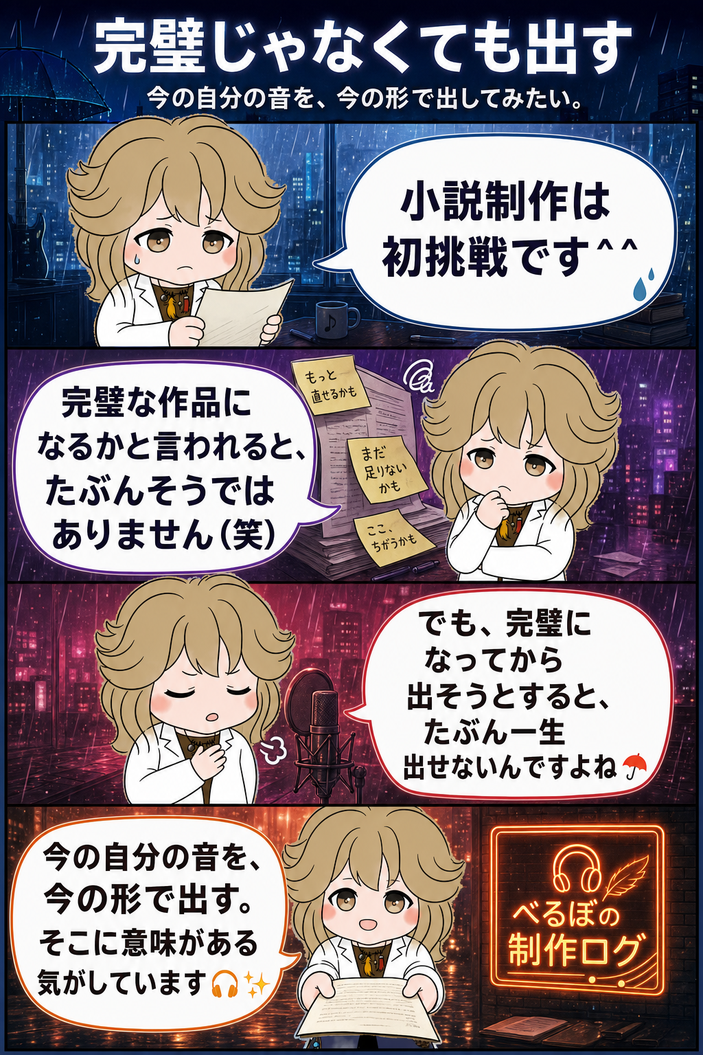 完璧じゃなくても出す