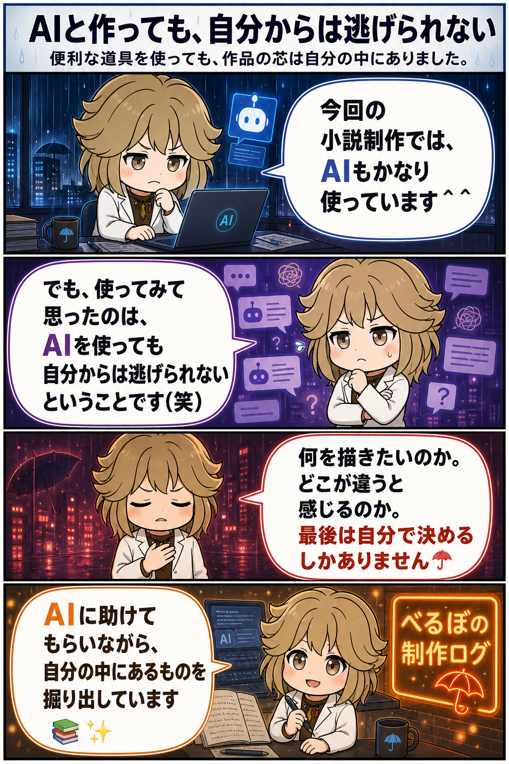 AIと作っても、自分からは逃げられない