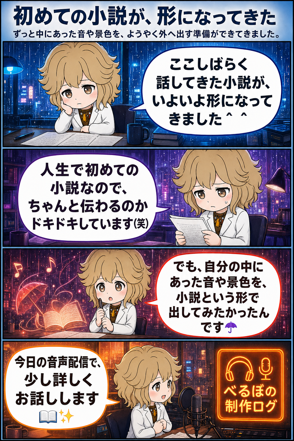 初めての小説が、形になってきた