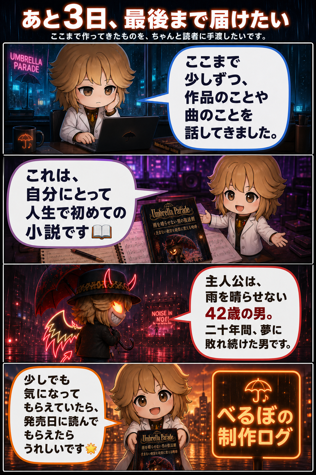 あと3日、最後まで届けたい