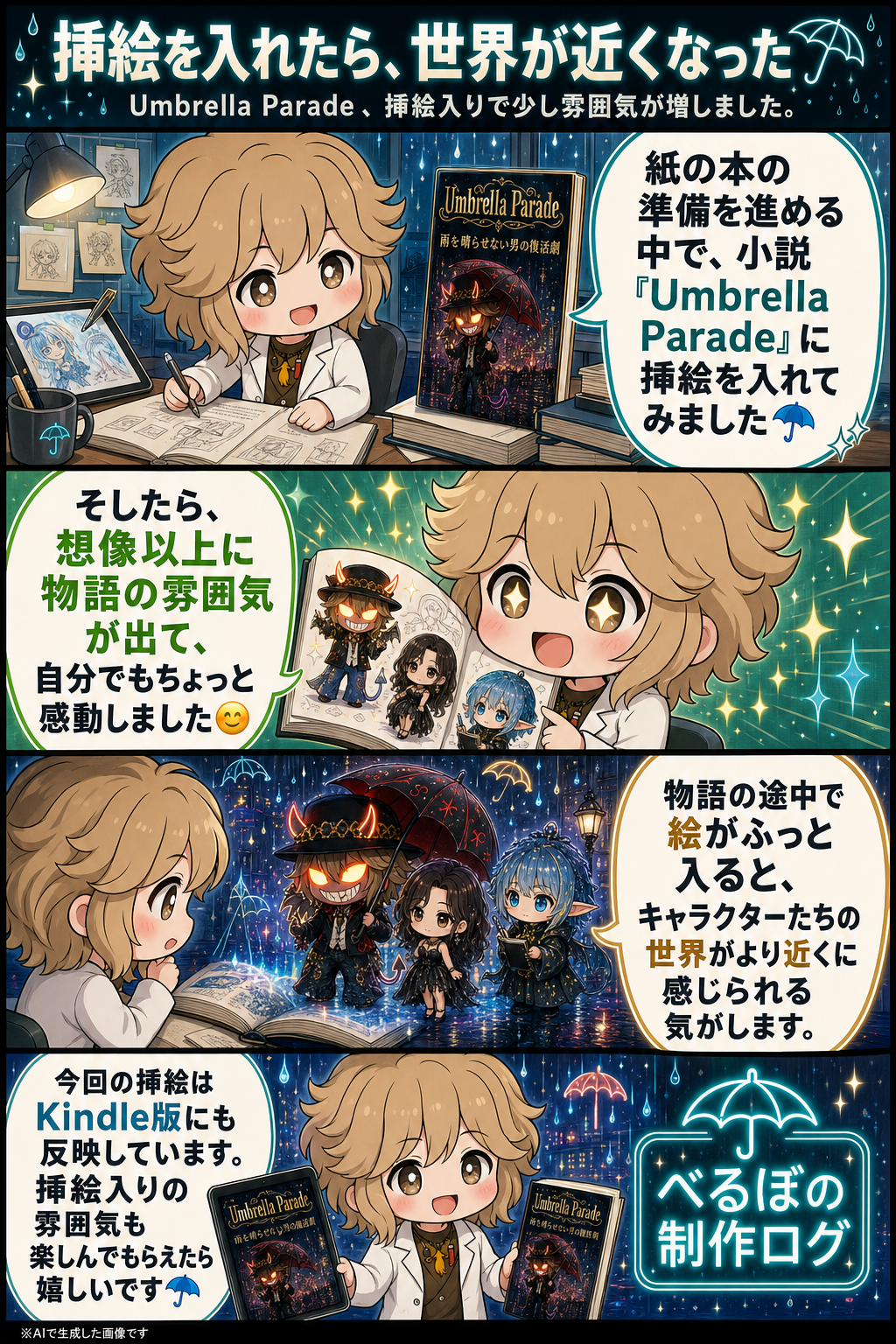 挿絵を入れたら、世界が近くなった