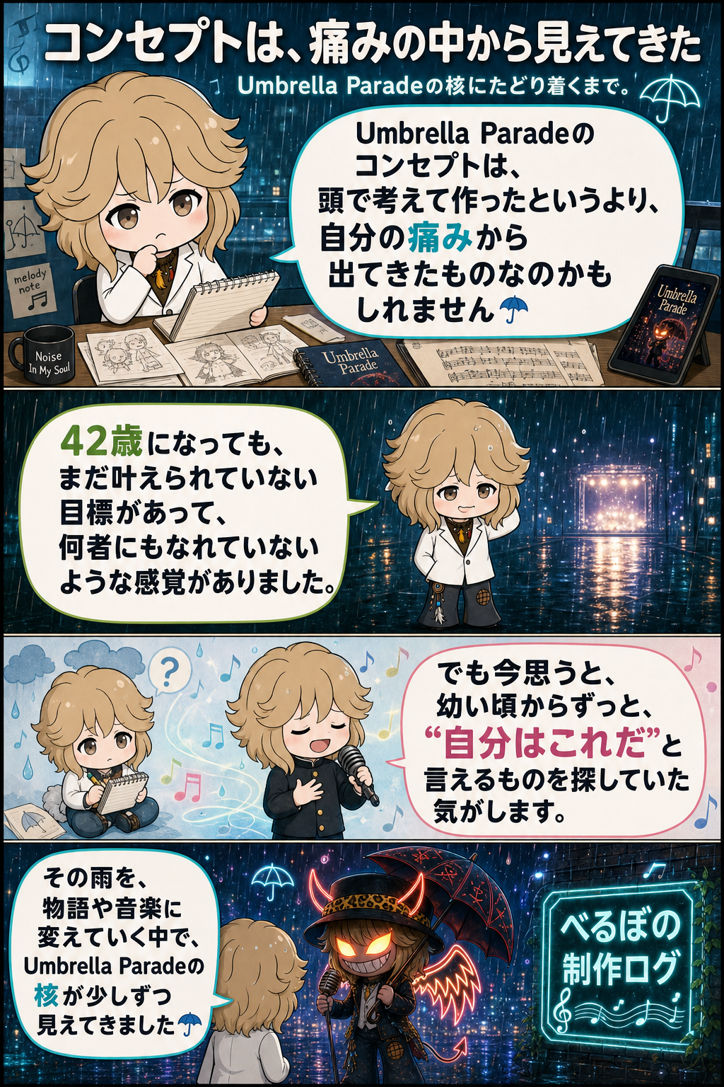 コンセプトは、痛みの中から見えてきた