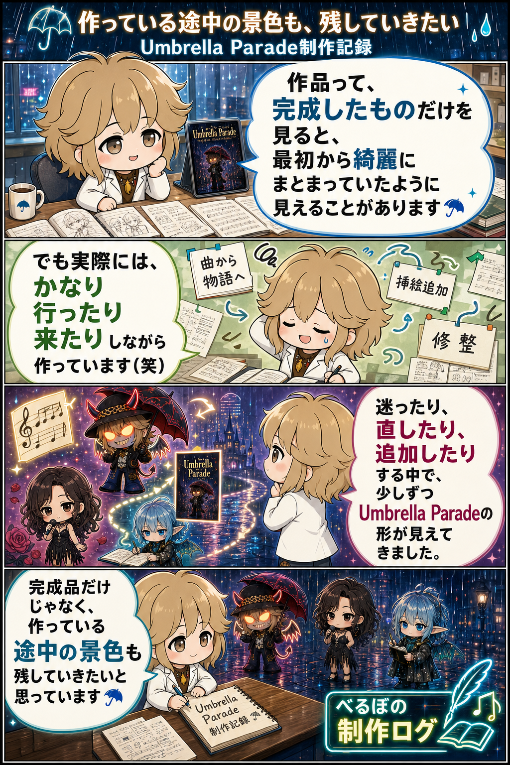 作っている途中の景色も、残していきたい