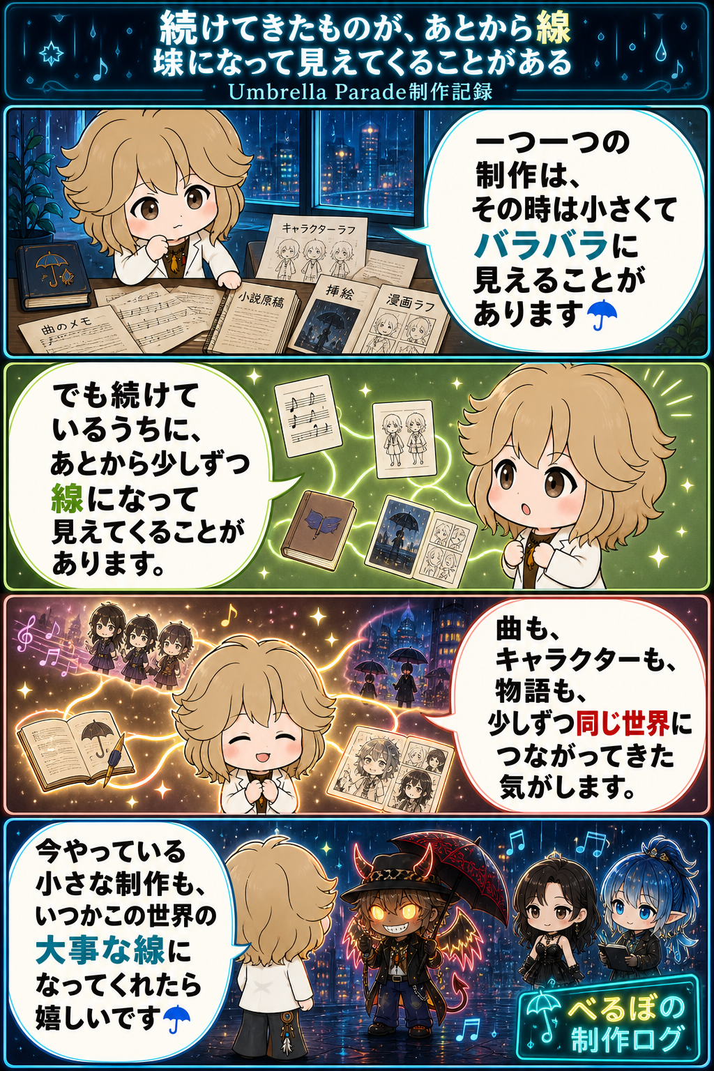 続けてきたものが、あとから線になって見えてくることがある