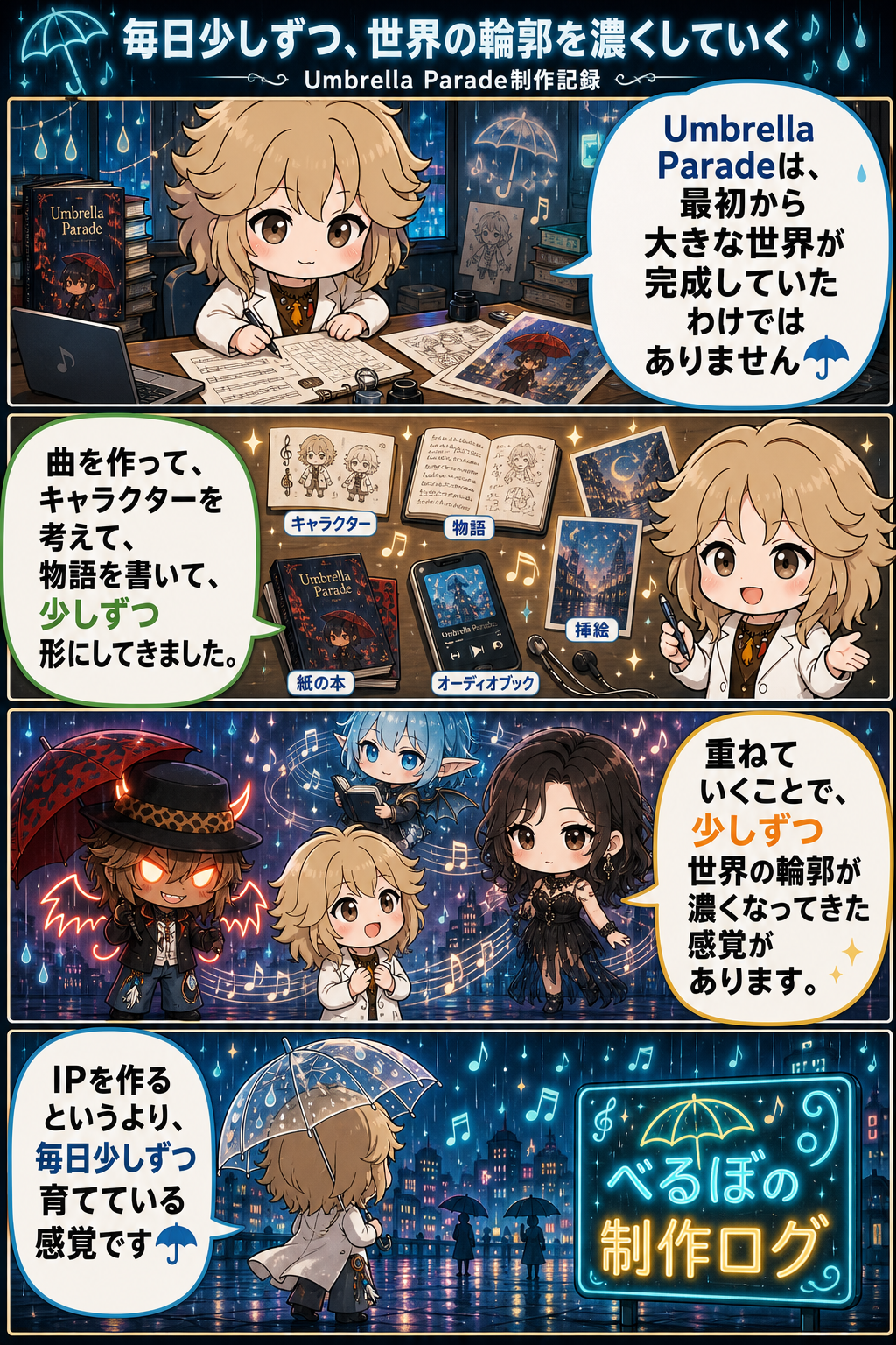 毎日少しずつ、世界の輪郭を濃くしていく