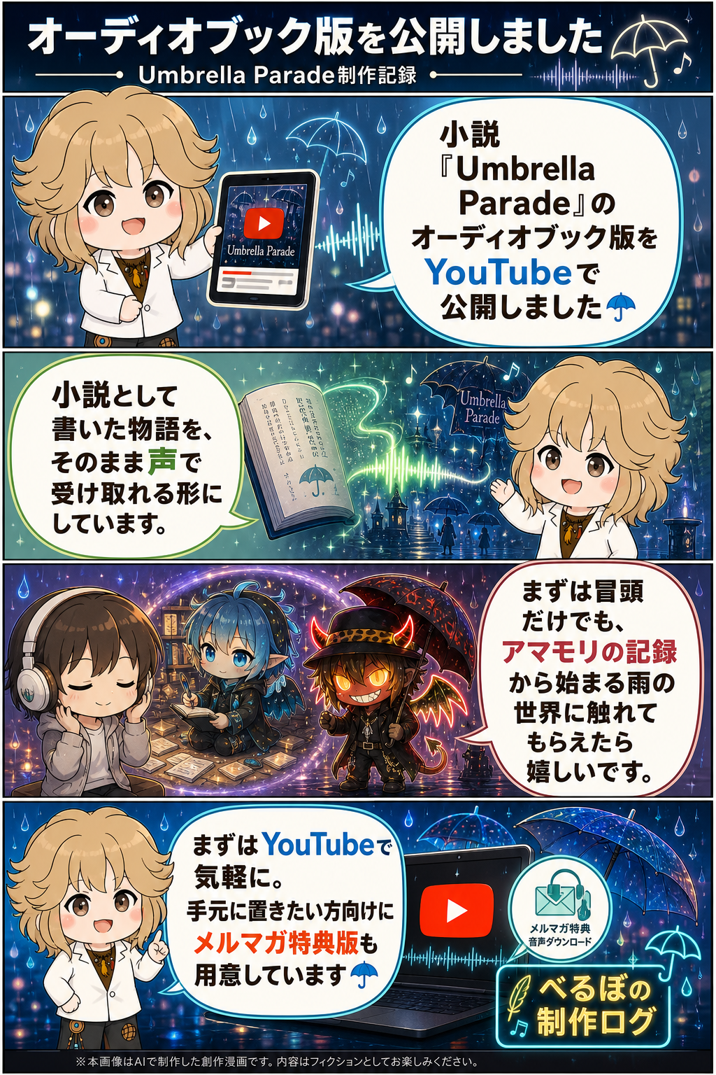 オーディオブック版を公開しました