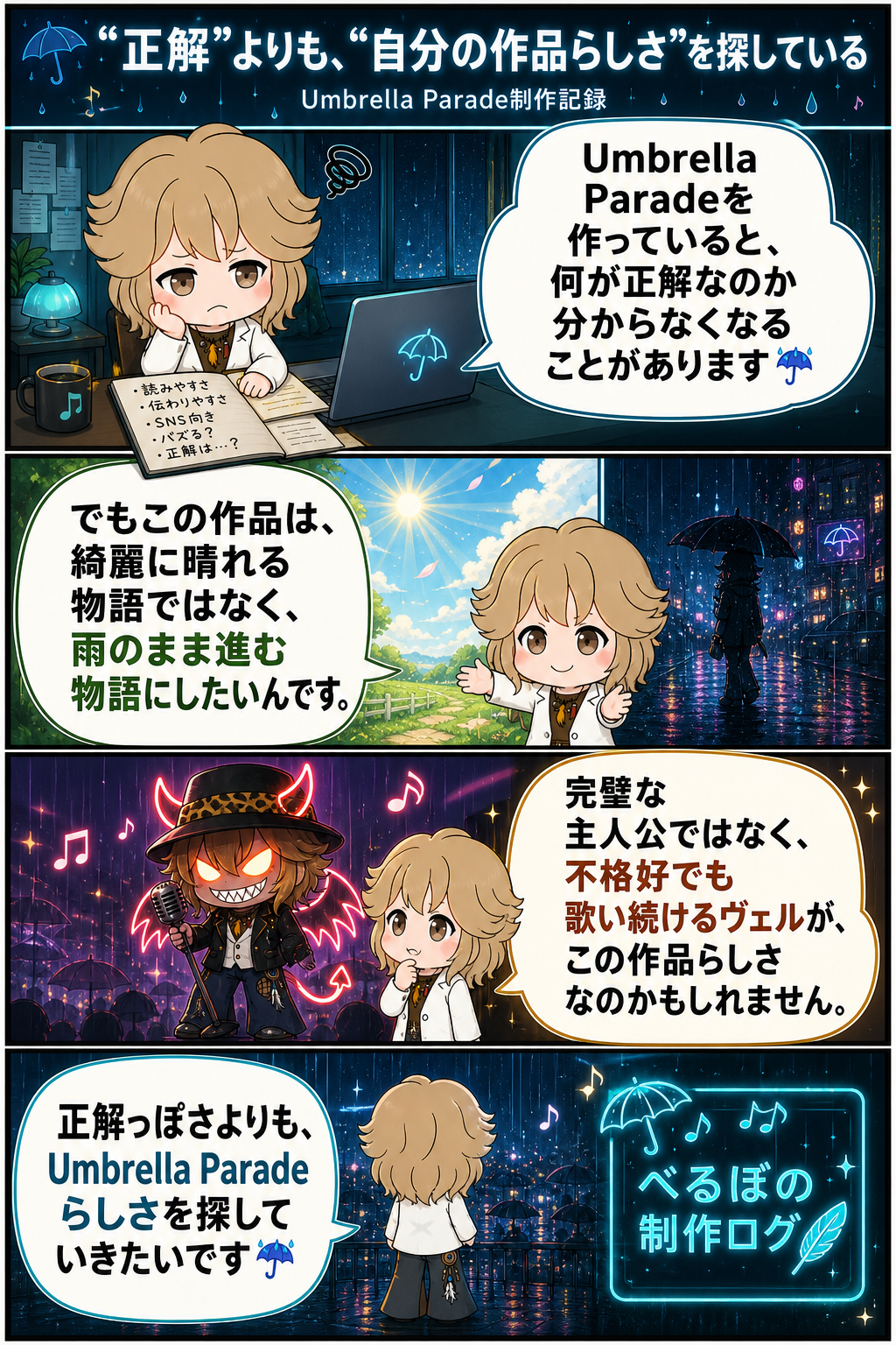 “正解”よりも、“自分の作品らしさ”を探している