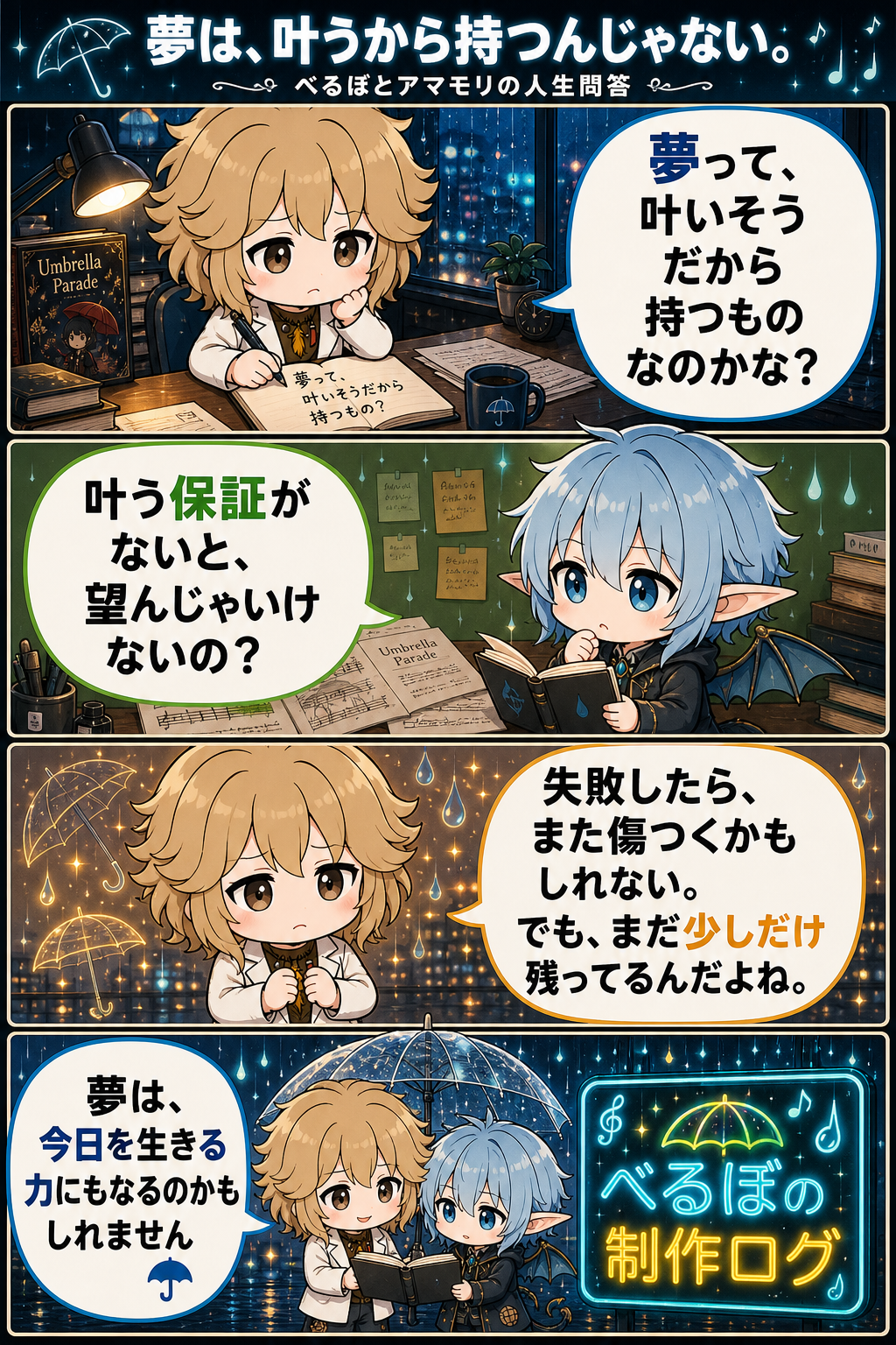 夢は、叶うから持つんじゃない。