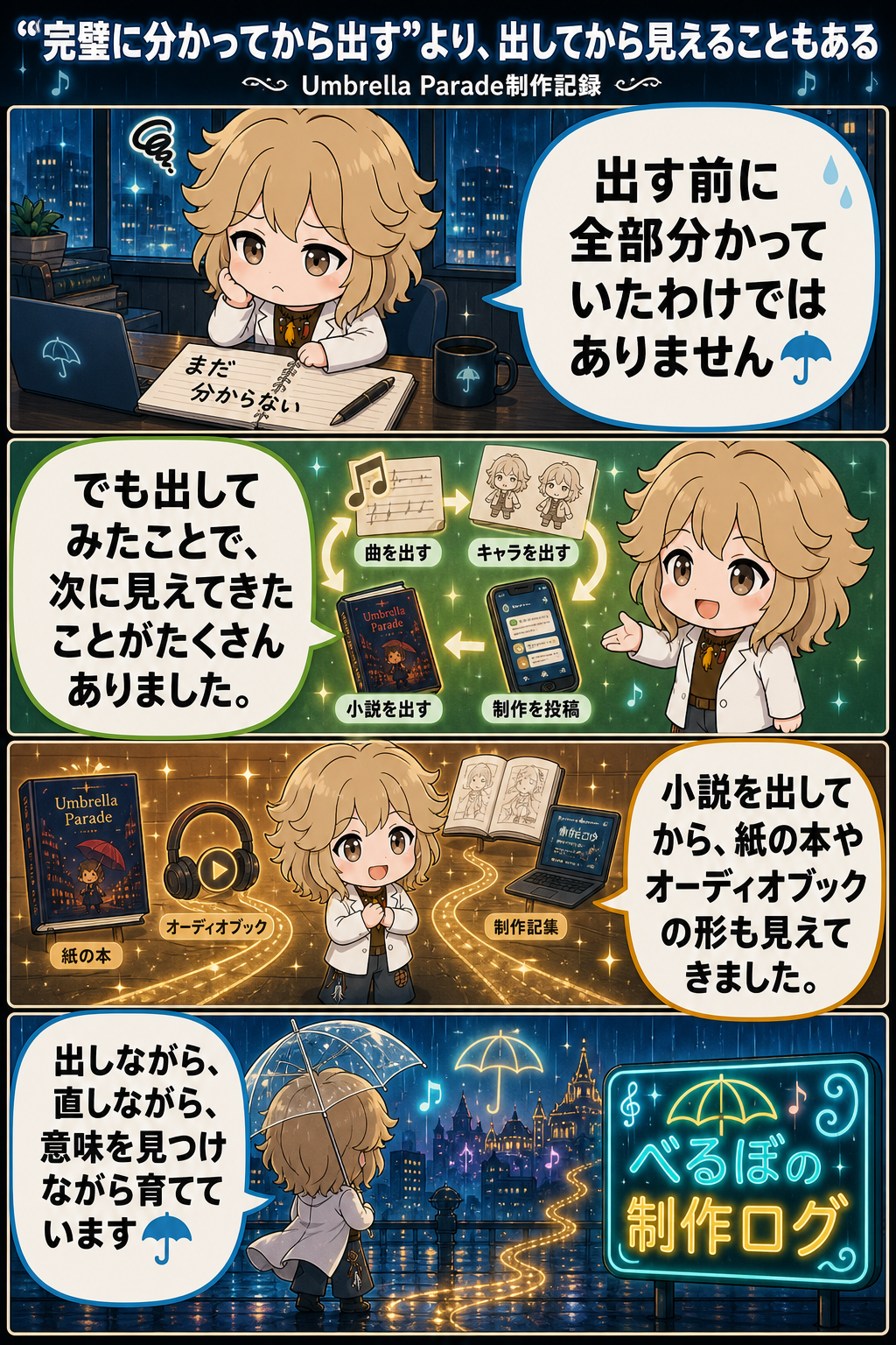 “完璧に分かってから出す”より、出してから見えることもある