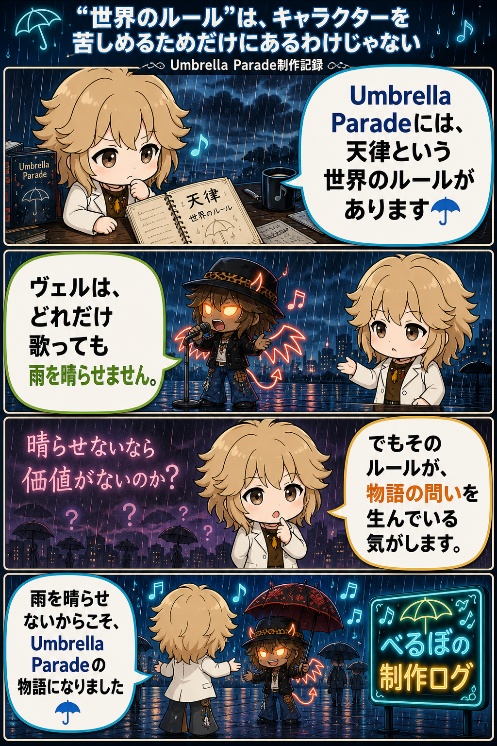 “世界のルール”は、キャラクターを苦しめるためだけにあるわけじゃない